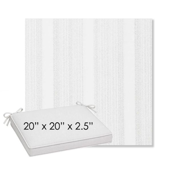 Picture of Compose Linen | Sunbrella® 20" x 20" Outdoor Dining Cushion