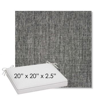 Picture of Crush Pewter | Sunbrella® 20" x 20" Outdoor Dining Cushion