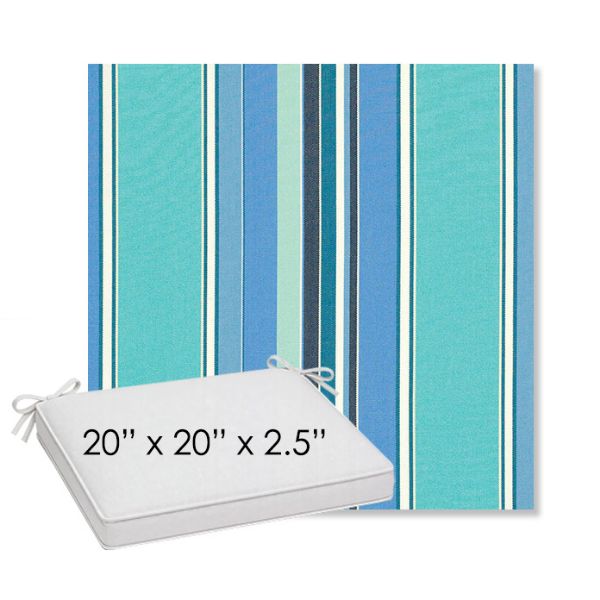 Picture of Dolce Oasis | Sunbrella® 20" x 20" Outdoor Dining Cushion