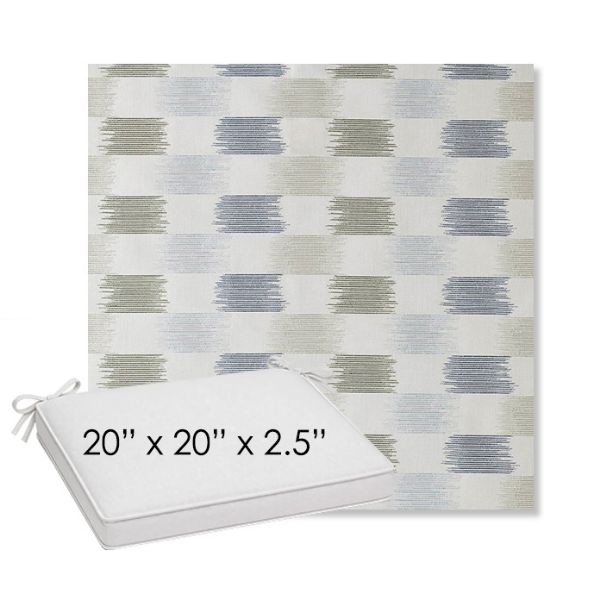 Picture of Dream Mist | Sunbrella® 20" x 20" Outdoor Dining Cushion