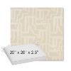 Picture of Escher Alabaster | Sunbrella® 20" x 20" Outdoor Dining Cushion