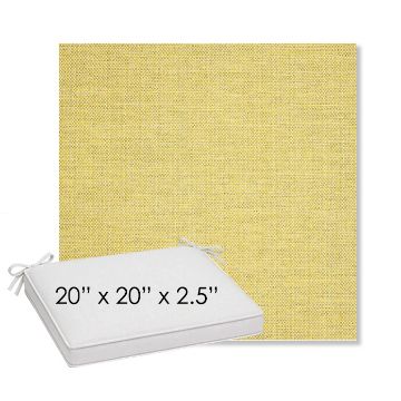 Picture of Idol Canary | Sunbrella® 20" x 20" Outdoor Dining Cushion