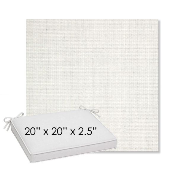 Picture of Idol Snow | Sunbrella® 20" x 20" Outdoor Dining Cushion