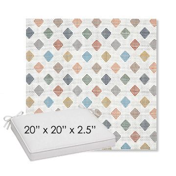 Picture of Infused Gem | Sunbrella® 20" x 20" Outdoor Dining Cushion