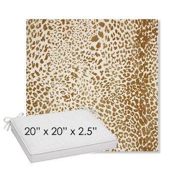 Picture of Instinct Toffee | Sunbrella® 20" x 20" Outdoor Dining Cushion