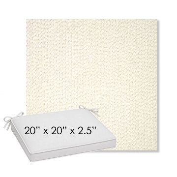 Picture of Margo Snow | Sunbrella® 20" x 20" Outdoor Dining Cushion