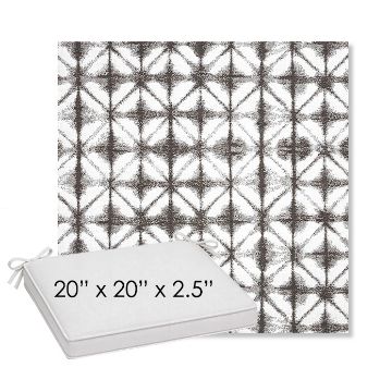 Picture of Midori Stone | Sunbrella® 20" x 20" Outdoor Dining Cushion