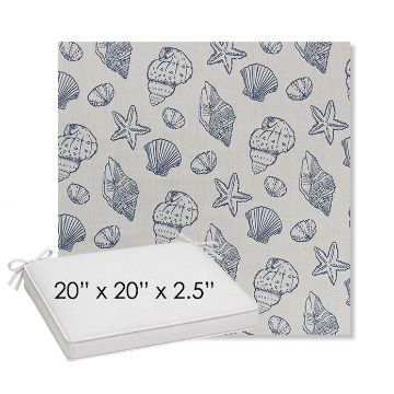 Picture of Nantucket Atlantis | Sunbrella® 20" x 20" Outdoor Dining Cushion