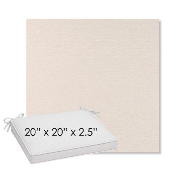 Picture of Nuance Cloud | Sunbrella® 20" x 20" Outdoor Dining Cushion