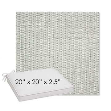 Picture of Pique Cloud | Sunbrella® 20" x 20" Outdoor Dining Cushion