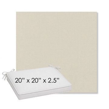 Picture of Play Snow | Sunbrella® 20" x 20" Outdoor Dining Cushion