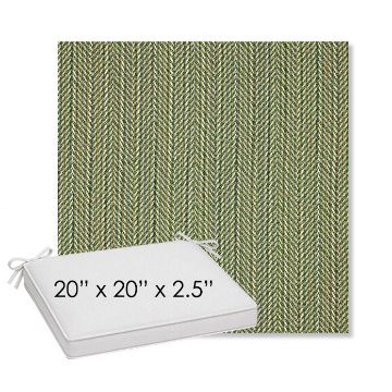 Picture of Posh Shamrock | Sunbrella® 20" x 20" Outdoor Dining Cushion