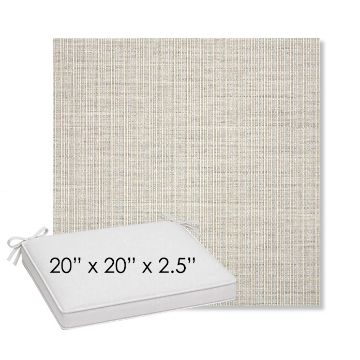 Picture of Proven Dove | Sunbrella® 20" x 20" Outdoor Dining Cushion