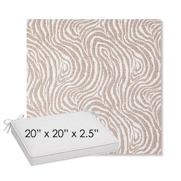 Picture of Rapids Camel | Sunbrella® 20" x 20" Outdoor Dining Cushion