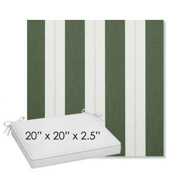 Picture of Relate Ivy | Sunbrella® 20" x 20" Outdoor Dining Cushion