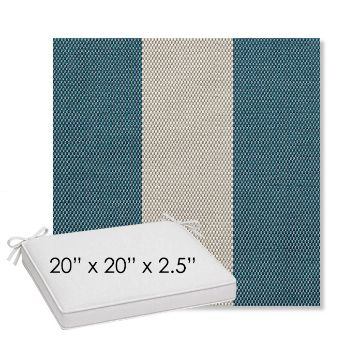 Picture of Rothko Curacao | Sunbrella® 20" x 20" Outdoor Dining Cushion