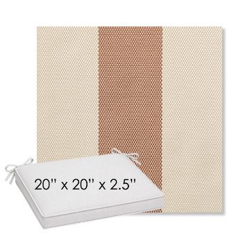 Picture of Rothko Pink Lady | Sunbrella® 20" x 20" Outdoor Dining Cushion