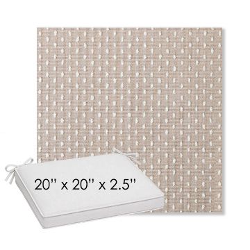 Picture of Royale Silk | Sunbrella® 20" x 20" Outdoor Dining Cushion