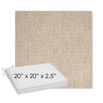 Picture of Tailored Putty | Sunbrella® 20" x 20" Outdoor Dining Cushion