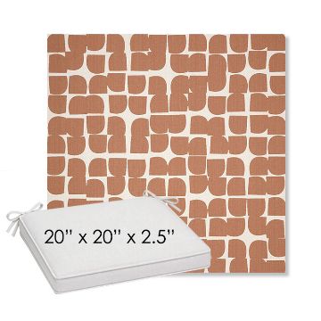 Picture of Toggle Canyon Rose | Sunbrella® 20" x 20" Outdoor Dining Cushion