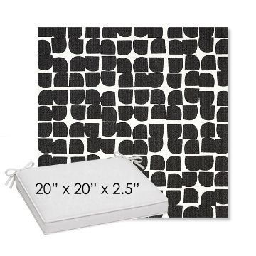 Picture of Toggle Inkblot | Sunbrella® 20" x 20" Outdoor Dining Cushion