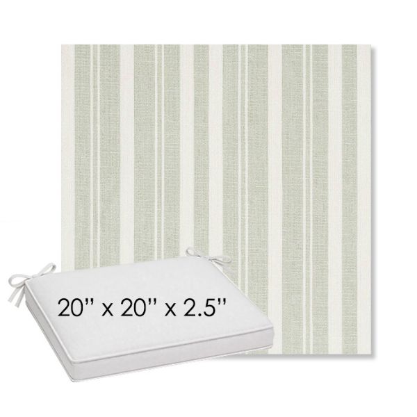 Picture of Tranquil Sage | Sunbrella® 20" x 20" Outdoor Dining Cushion