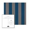 Picture of Beaufort Peacock | 6.5' Fiberglass Patio Umbrella Sunbrella® Awning Fabric