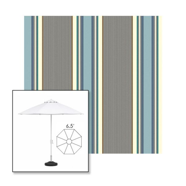 Picture of Emblem Dew | 6.5' Fiberglass Patio Umbrella Sunbrella® Awning Fabric