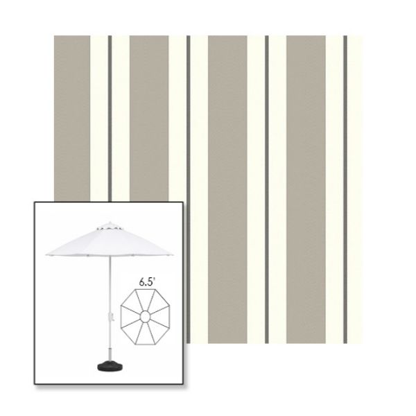 Picture of Equate Cashmere | 6.5' Fiberglass Patio Umbrella Sunbrella® Awning Fabric