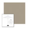 Picture of Fawn | 6.5' Fiberglass Patio Umbrella Sunbrella® Awning Fabric