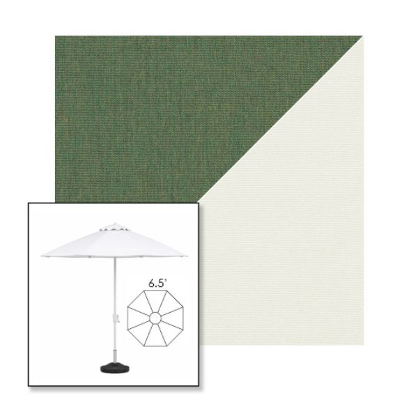 Picture of Fern Natural | 6.5' Fiberglass Patio Umbrella Sunbrella® Awning Fabric