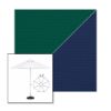 Picture of Forest Green Marine Blue | 6.5' Fiberglass Patio Umbrella Sunbrella® Awning Fabric