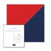 Picture of Logo Red Marine Blue | 6.5' Fiberglass Patio Umbrella Sunbrella® Awning Fabric