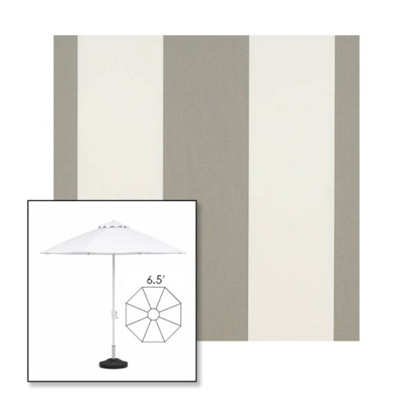 Picture of Manhattan Fog | 6.5' Fiberglass Patio Umbrella Sunbrella® Awning Fabric