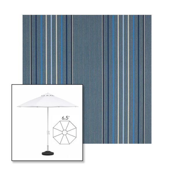 Picture of Motive Denim | 6.5' Fiberglass Patio Umbrella Sunbrella® Awning Fabric
