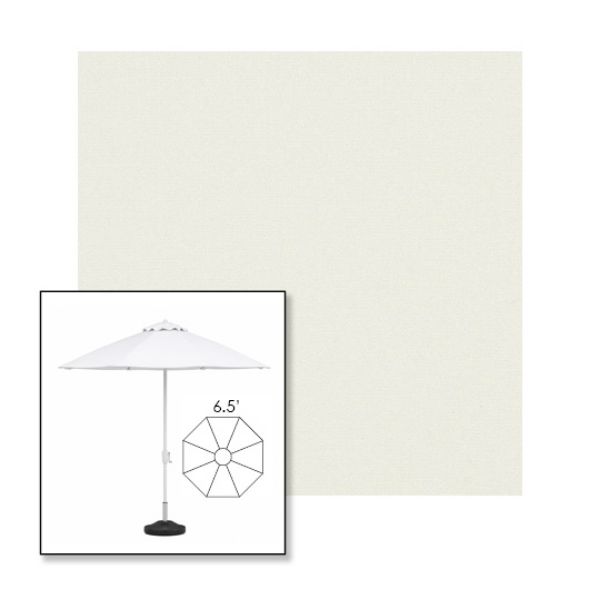 Picture of Natural | 6.5' Fiberglass Patio Umbrella Sunbrella® Awning Fabric