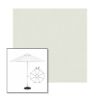 Picture of Silver | 6.5' Fiberglass Patio Umbrella Sunbrella® Awning Fabric
