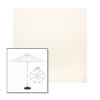 Picture of White | 6.5' Fiberglass Patio Umbrella Sunbrella® Awning Fabric