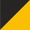 Picture of Black Yellow | 6.5' Fiberglass Patio Umbrella Sunbrella® Awning Fabric