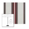 Picture of Burgundy Black White | 6.5' Fiberglass Patio Umbrella Sunbrella® Awning Fabric