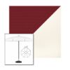 Picture of Burgundy White | 6.5' Fiberglass Patio Umbrella Sunbrella® Awning Fabric