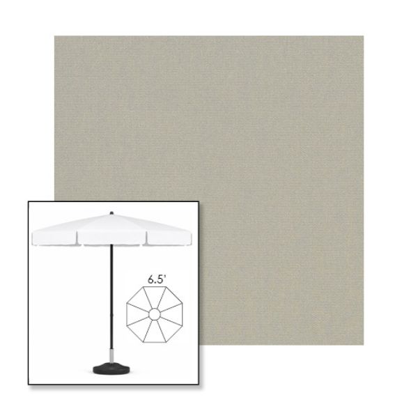 Picture of Cadet Grey | 6.5' Fiberglass Patio Umbrella Sunbrella® Awning Fabric