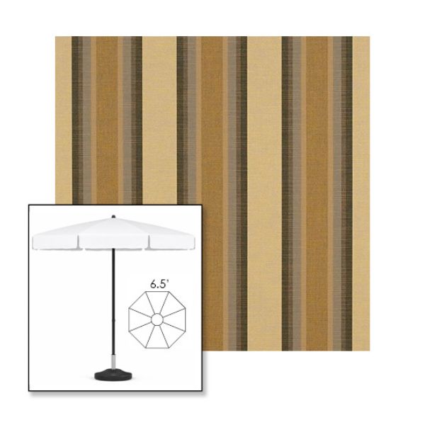 Picture of Colonnade Fossil | 6.5' Fiberglass Patio Umbrella Sunbrella® Awning Fabric