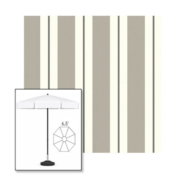 Picture of Equate Cashmere | 6.5' Fiberglass Patio Umbrella Sunbrella® Awning Fabric