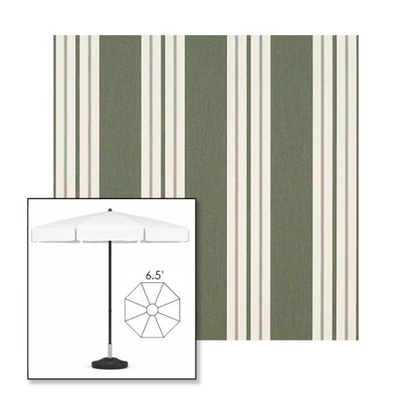 Picture of Fern Classic | 6.5' Fiberglass Patio Umbrella Sunbrella® Awning Fabric