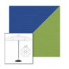 Picture of Mediterranean Blue Ginkgo | 6.5' Fiberglass Patio Umbrella Sunbrella® Awning Fabric