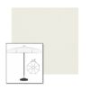 Picture of Natural | 6.5' Fiberglass Patio Umbrella Sunbrella® Awning Fabric