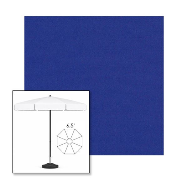 Picture of Ocean Blue | 6.5' Fiberglass Patio Umbrella Sunbrella® Awning Fabric
