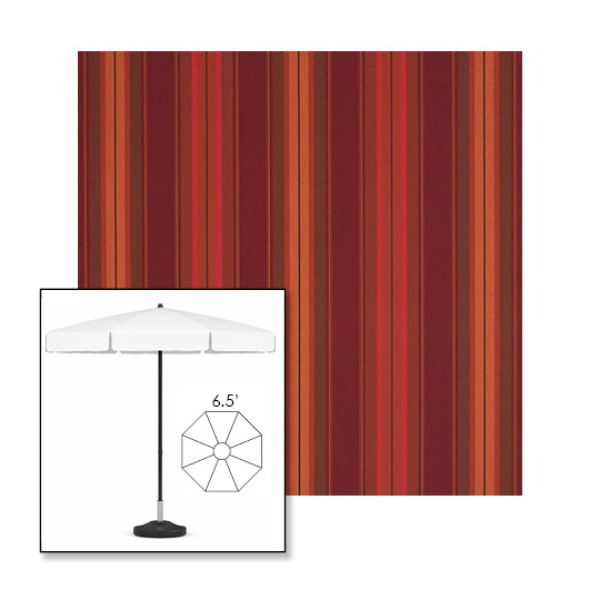 Picture of Saxon Chili | 6.5' Fiberglass Patio Umbrella Sunbrella® Awning Fabric