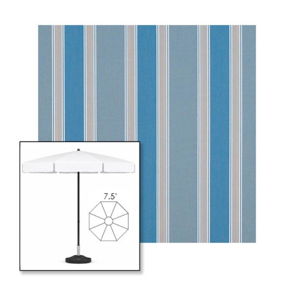 Picture of Baycrest Sky | 7.5' Fiberglass Patio Umbrella Sunbrella® Awning Fabric